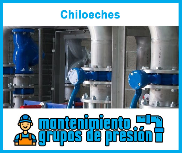 Mantenimiento grupos de presión Chiloeches