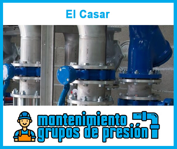 Mantenimiento grupos de presión El Casar