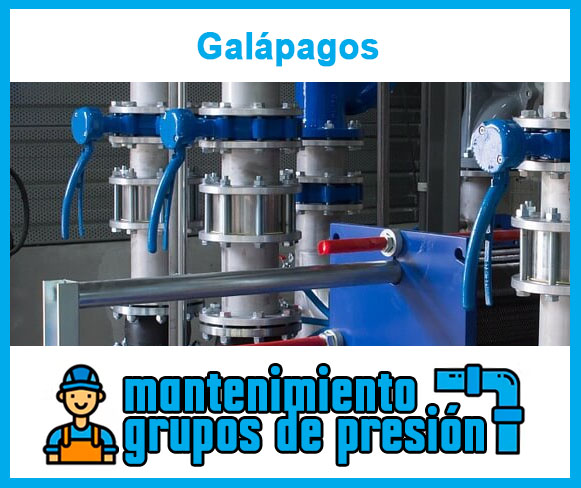 Mantenimiento grupos de presión Galápagos