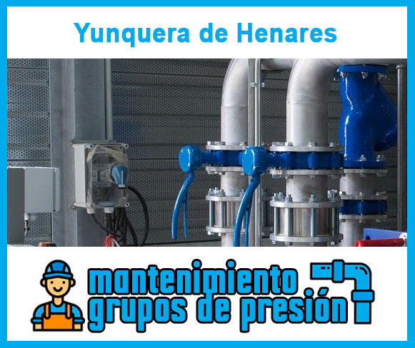 Mantenimiento grupos de presión Yunquera de Henares